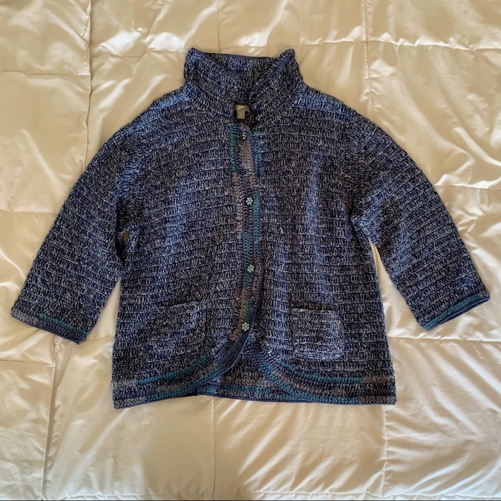 J. Jill Blue Cardigan